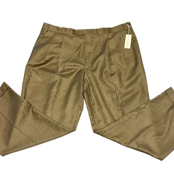 Ralph Lauren Men’s Pants 42”w X 30” L Wool & Cashmere Blend Brown New w/ Tags - Picture 3 of 10